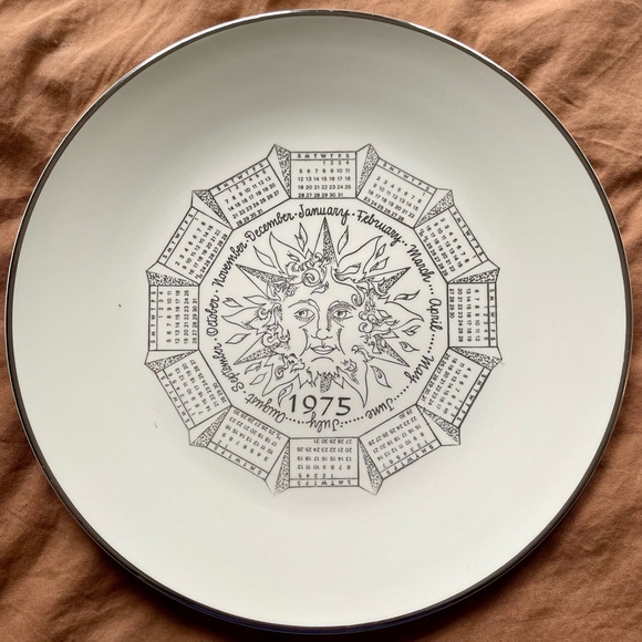 Rosenthal Other - Rosenthal Sunburst Calendar Plate 1975